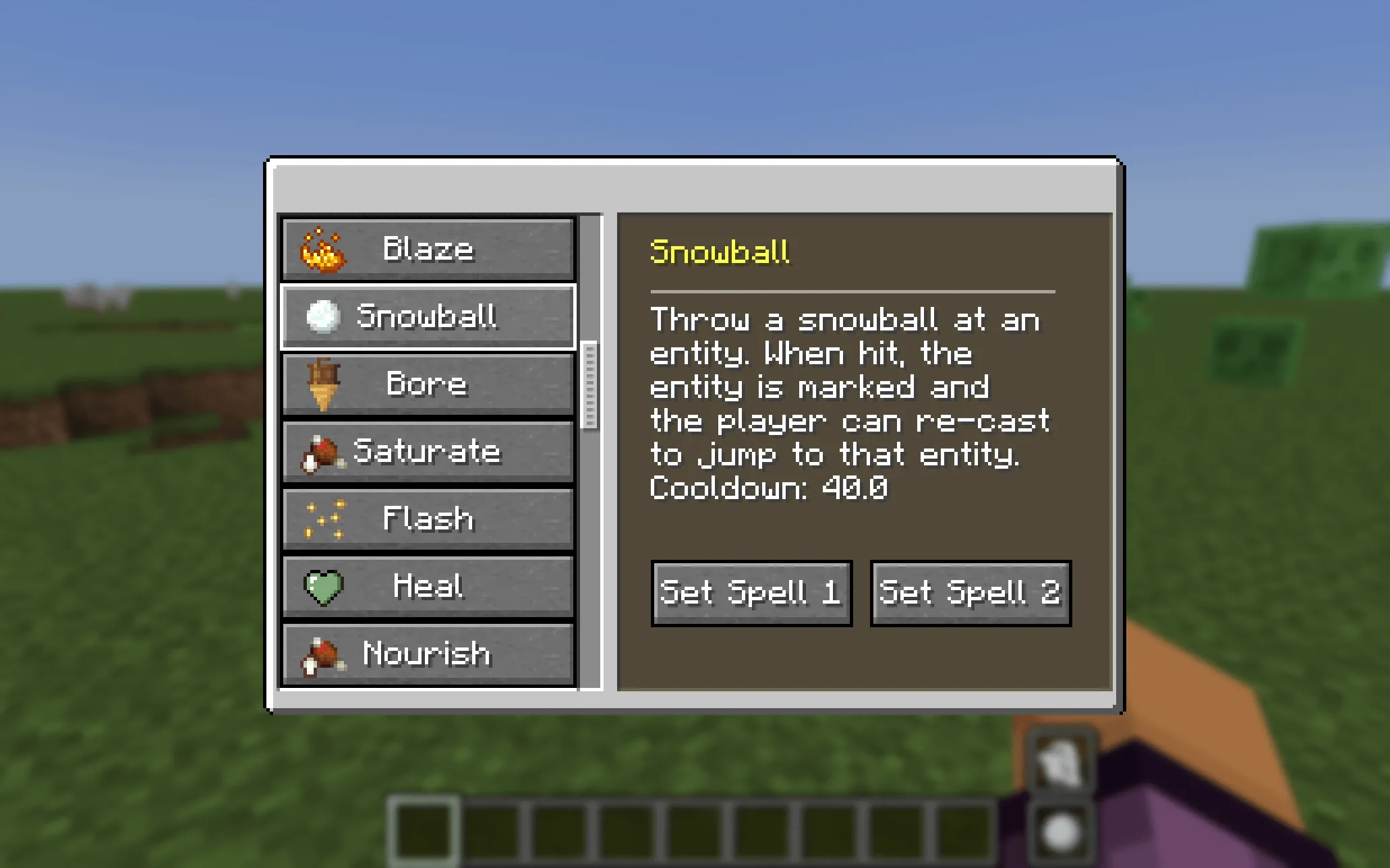Crafter Spells, Моды, Minecraft