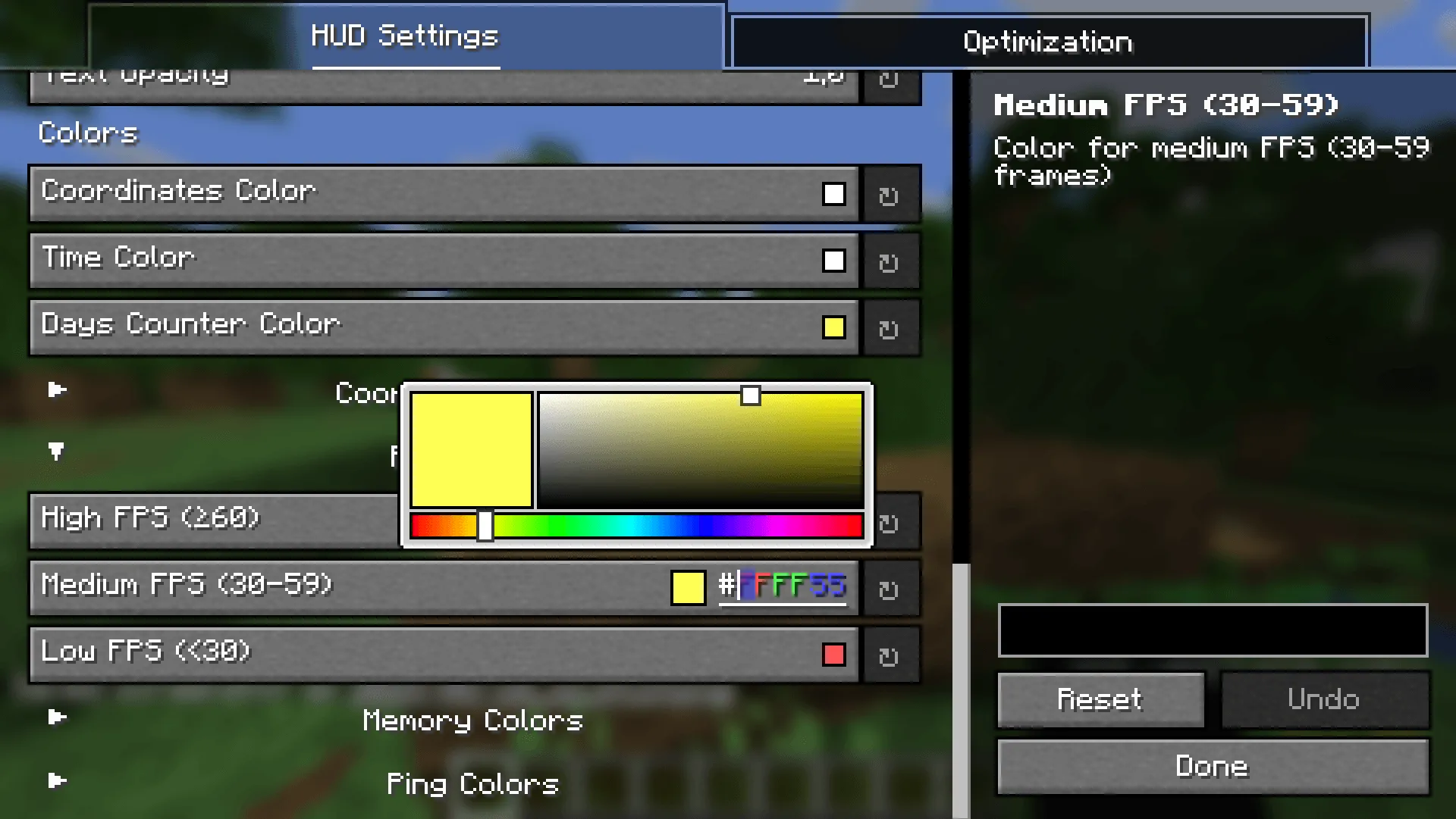 HUD - FPS Veltium — скриншот 1 (Моды, Minecraft)