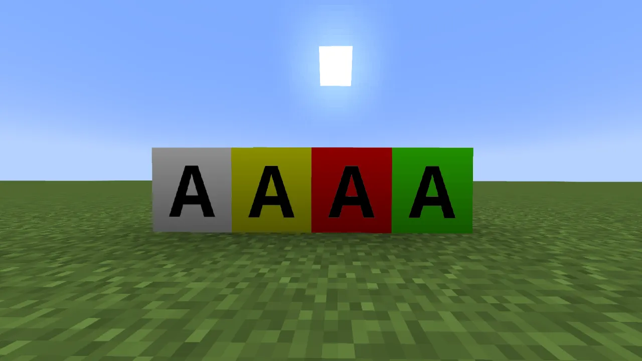 APB- Alphabet Letters — скриншот 3 (Моды, Minecraft)