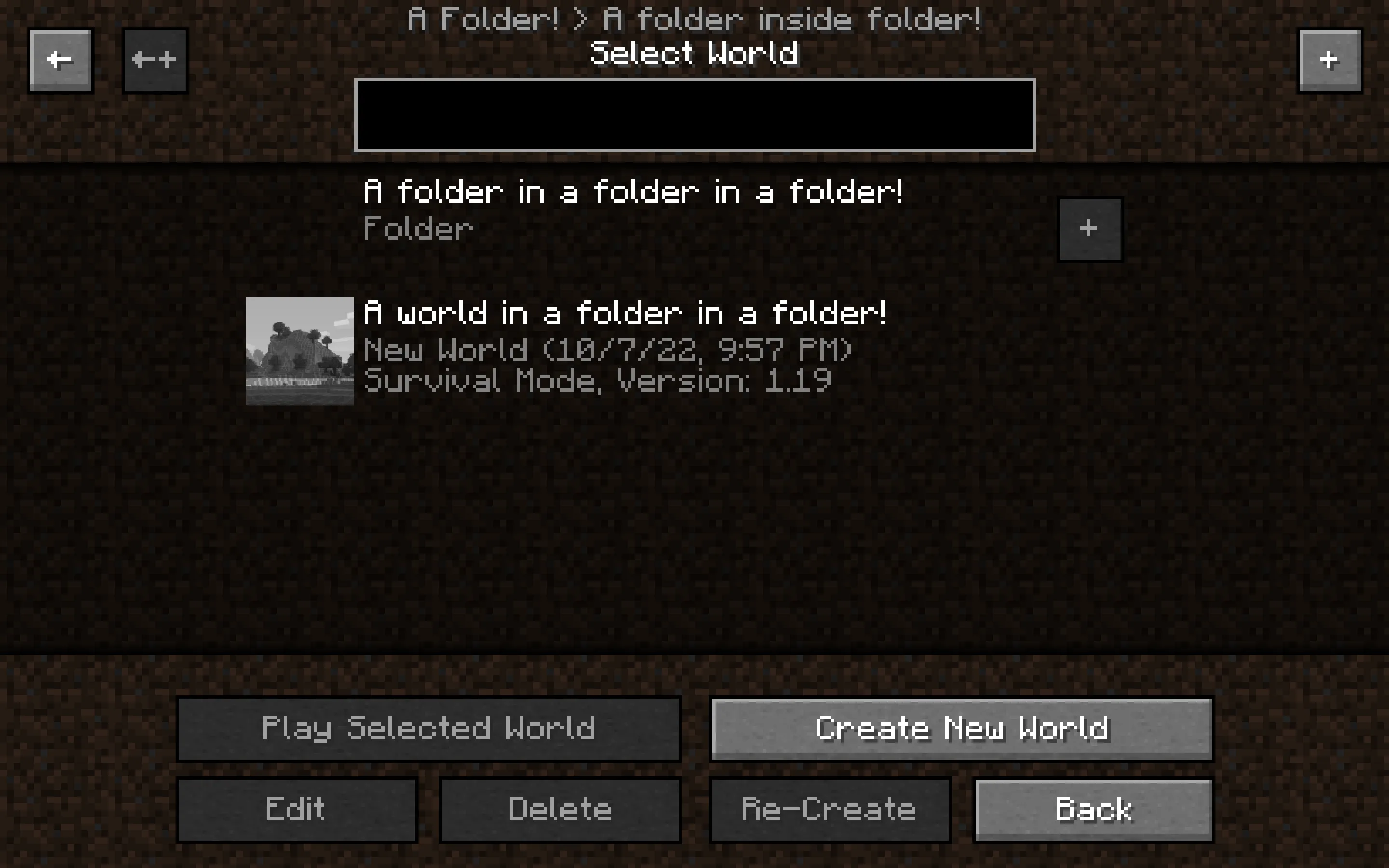 Folders!, Моды, Minecraft