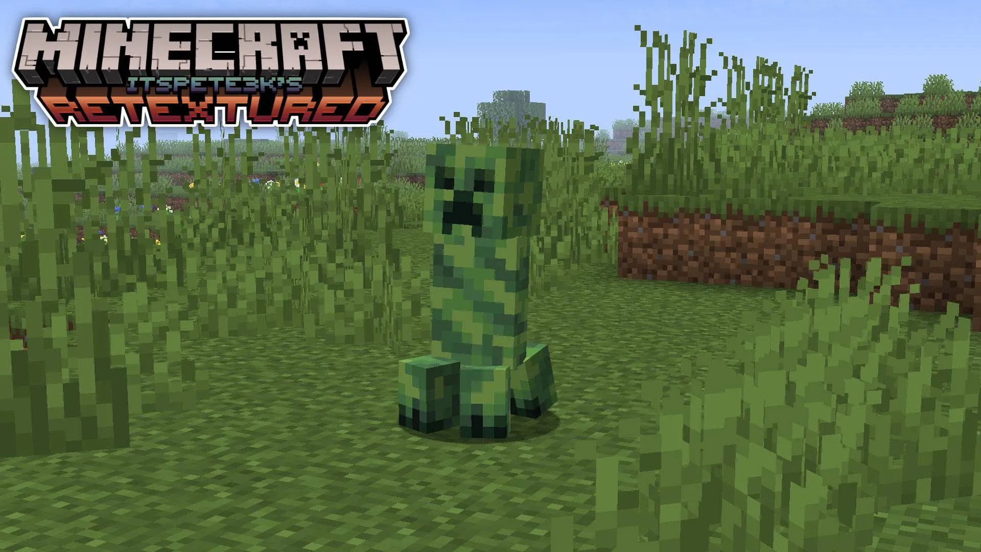 Creeper Retextured (itspete3k's Retextured) — скриншот 2 (Текстуры, Minecraft)