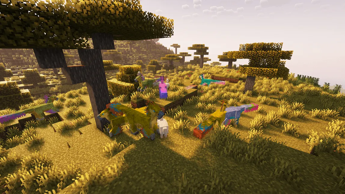 Monster Hunter Mounts (Seikret and Palamutes) — скриншот 4 (Текстуры, Minecraft)