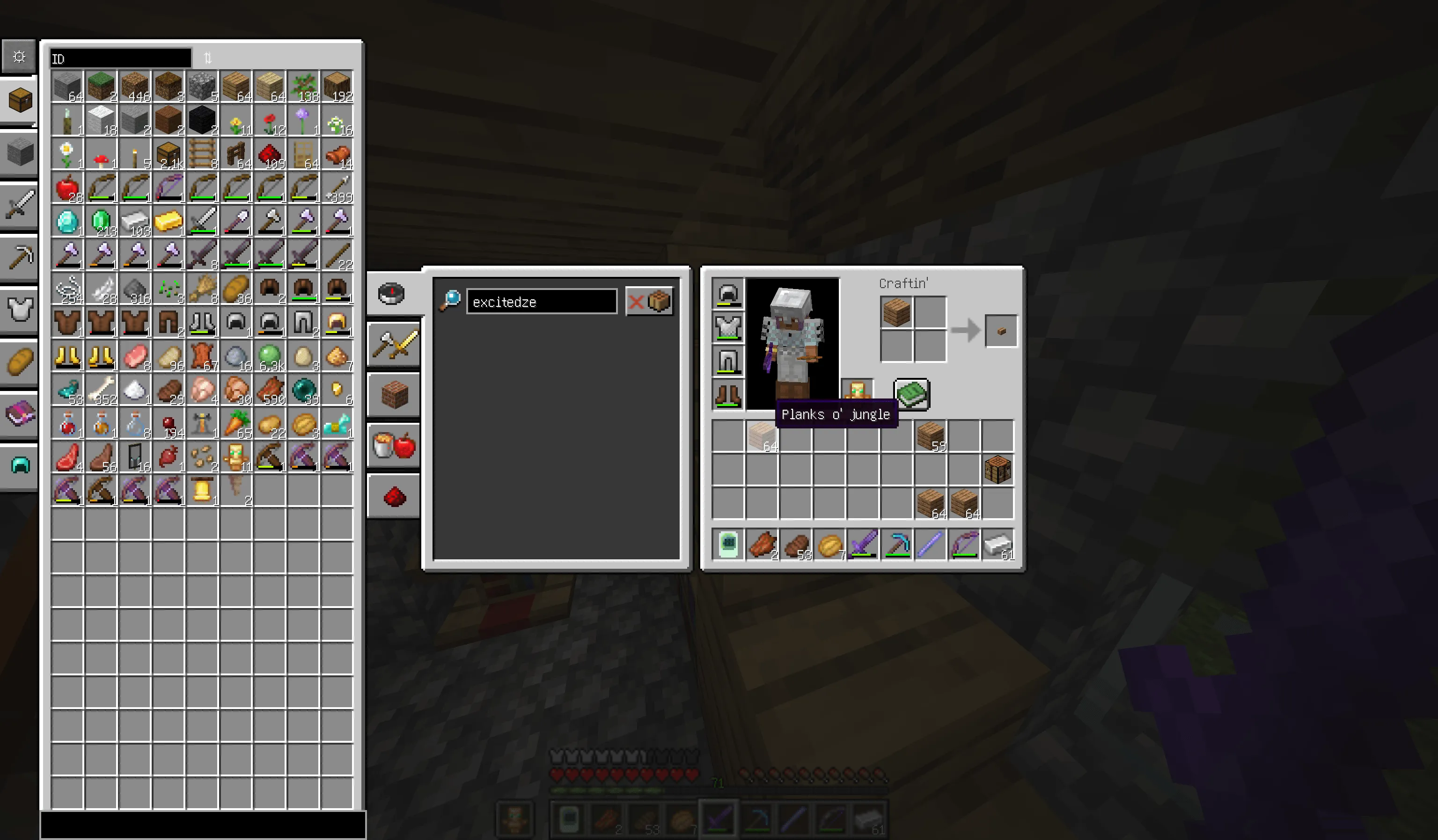 Endless Inventory, Моды, Minecraft