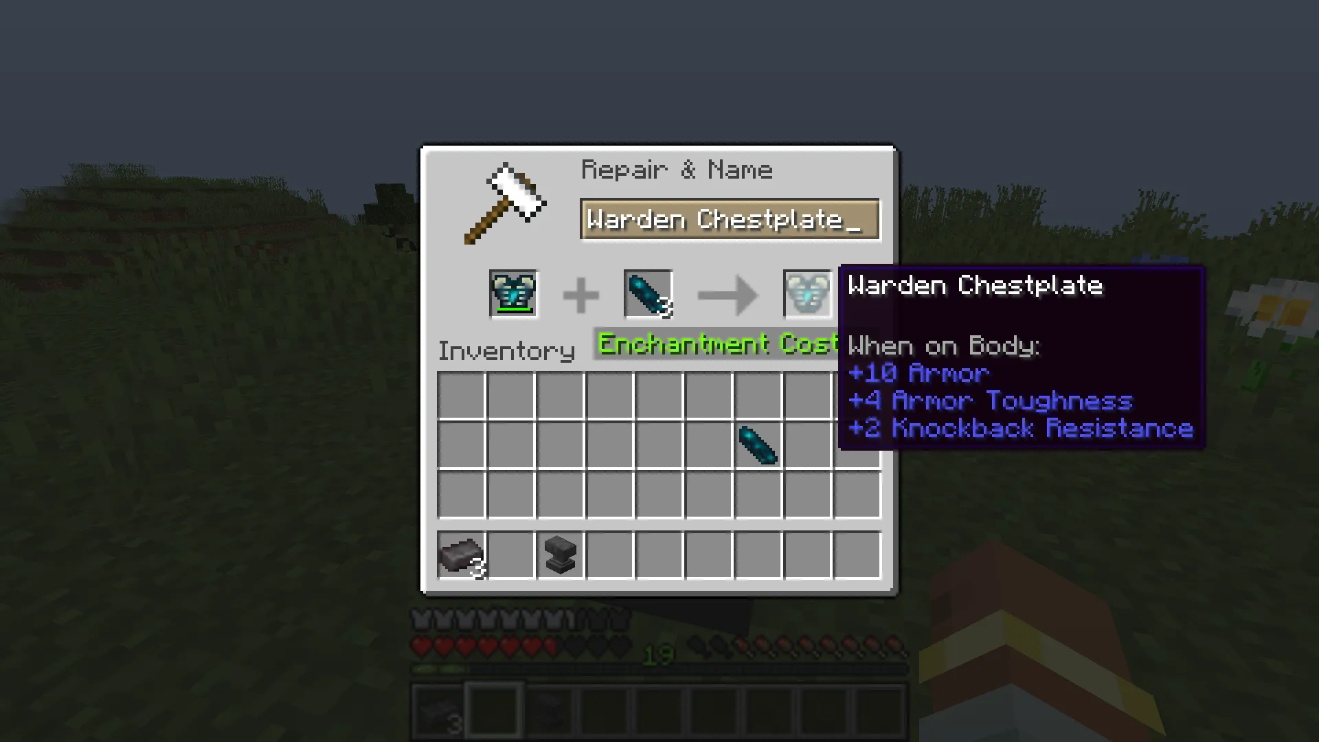 Warden Armor, Моды, Minecraft