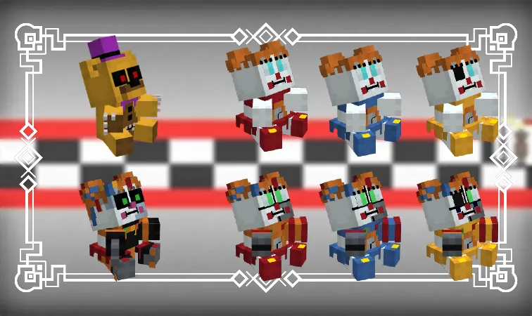 FNAF Ultimate Custom Plushies — скриншот 2 (Текстуры, Minecraft)