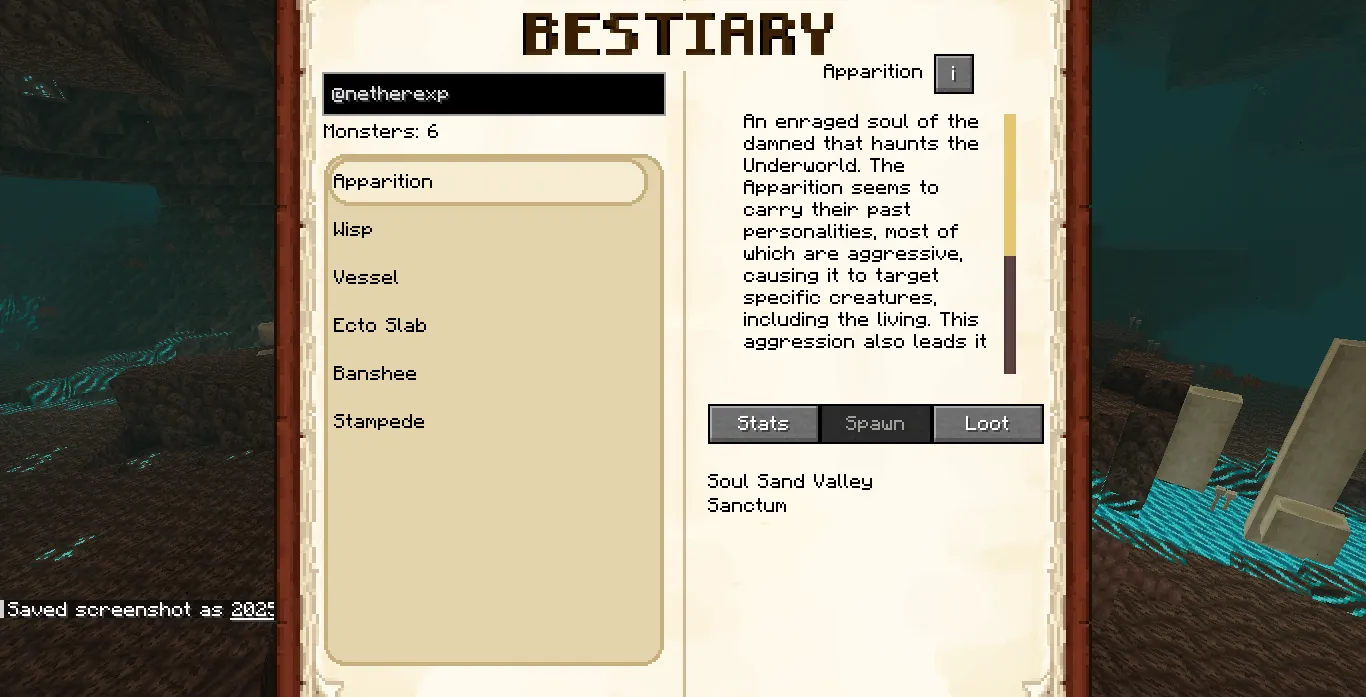 Modestiary, Дата-паки, Minecraft