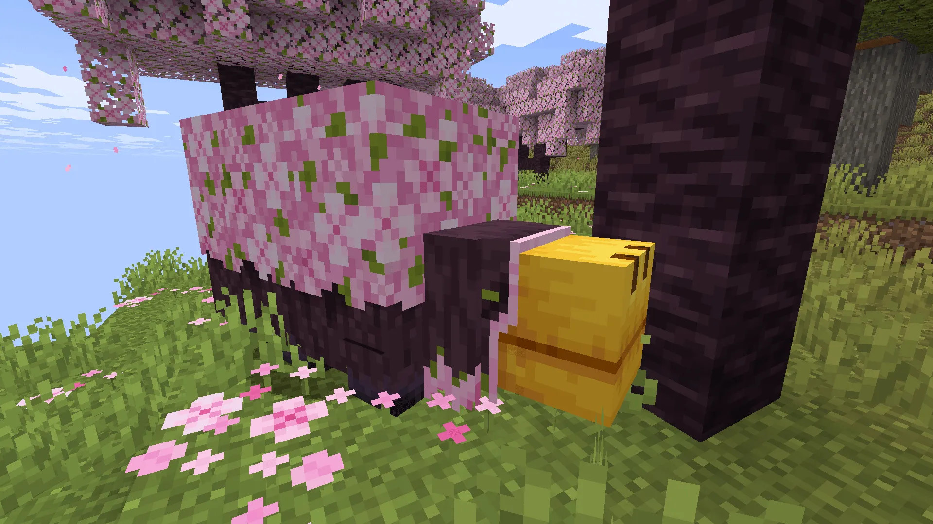 Cherry Grove Sniffer — скриншот 2 (Текстуры, Minecraft)