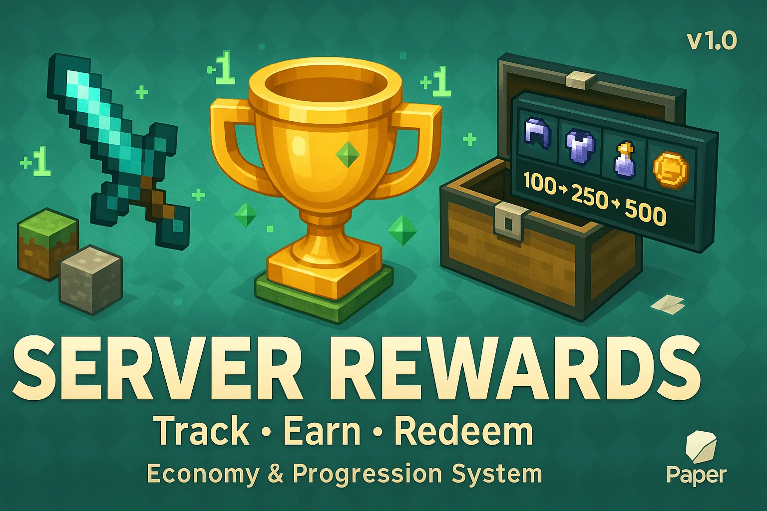 ServerRewards — скриншот 1 (Плагины, Minecraft)