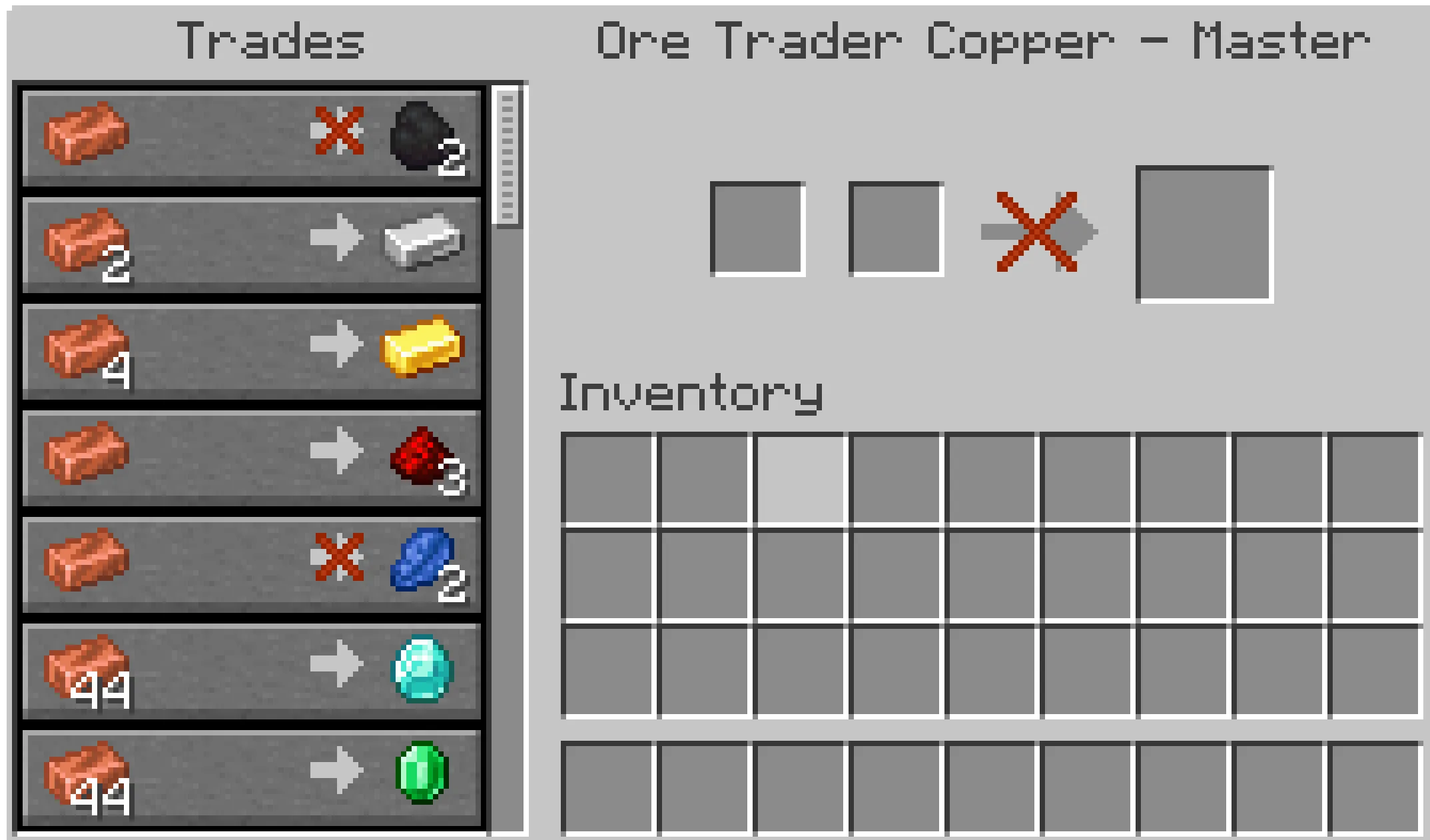 The Ore-traders, Моды, Minecraft