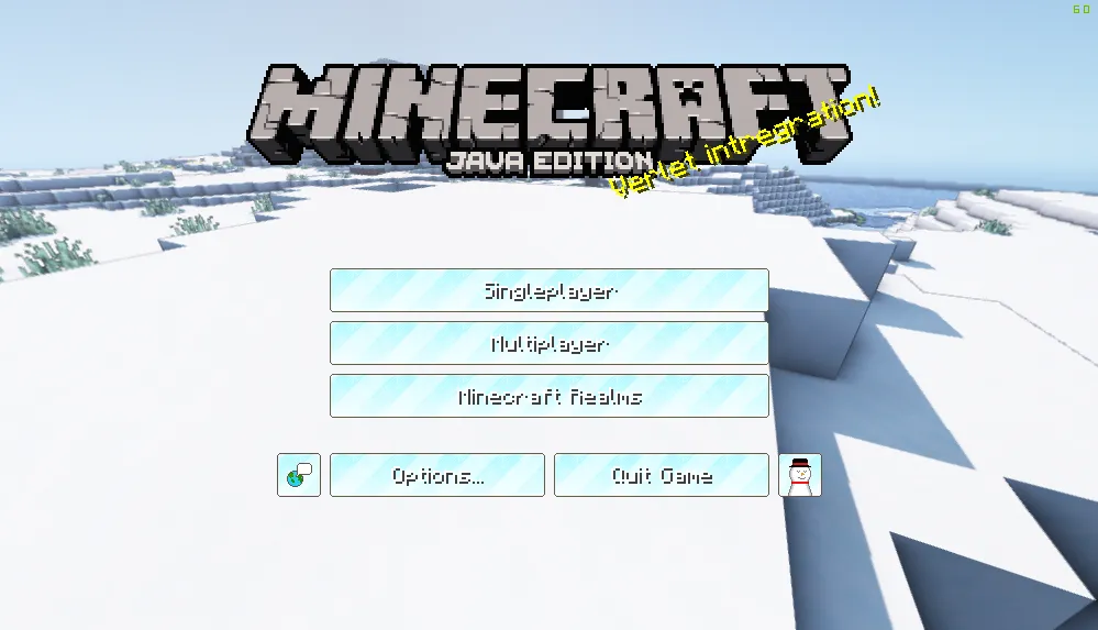 SnowUI - Winter Themed Modern UI — скриншот 2 (Текстуры, Minecraft)