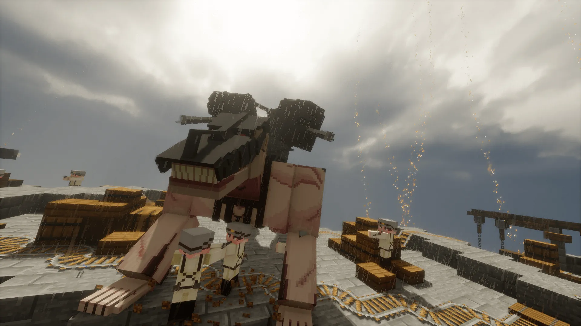Shingeki no Kyojin (Attack on Titan) — скриншот 6 (Модпаки, Minecraft)