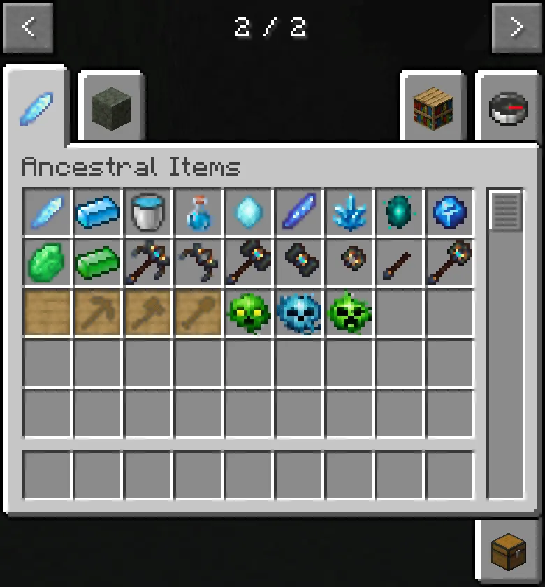 Ancestral, Моды, Minecraft