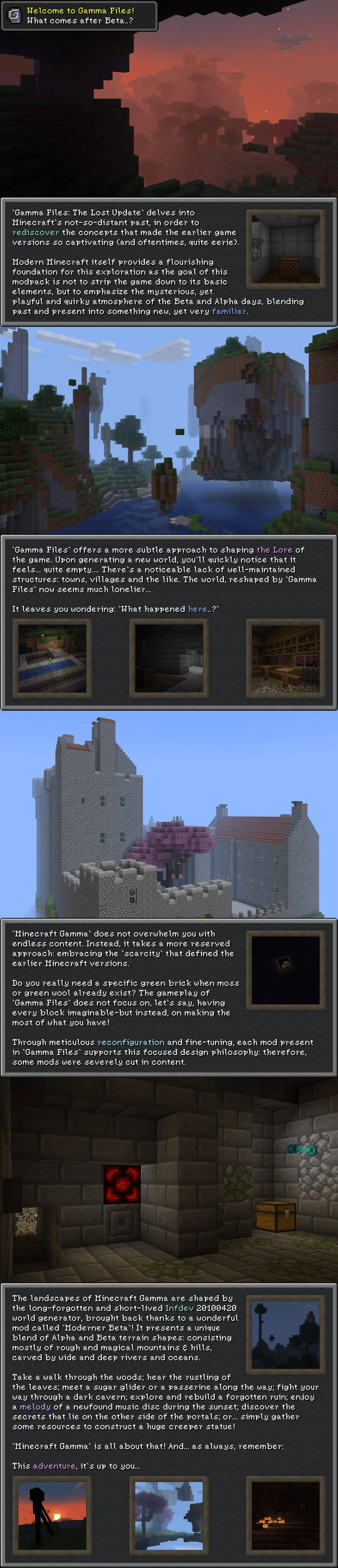 Gamma Files: The Lost Update — скриншот 1 (Модпаки, Minecraft)