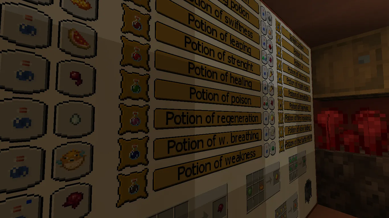 Alchemy cheat sheet/Ściąga alchemiczna — скриншот 1 (Текстуры, Minecraft)