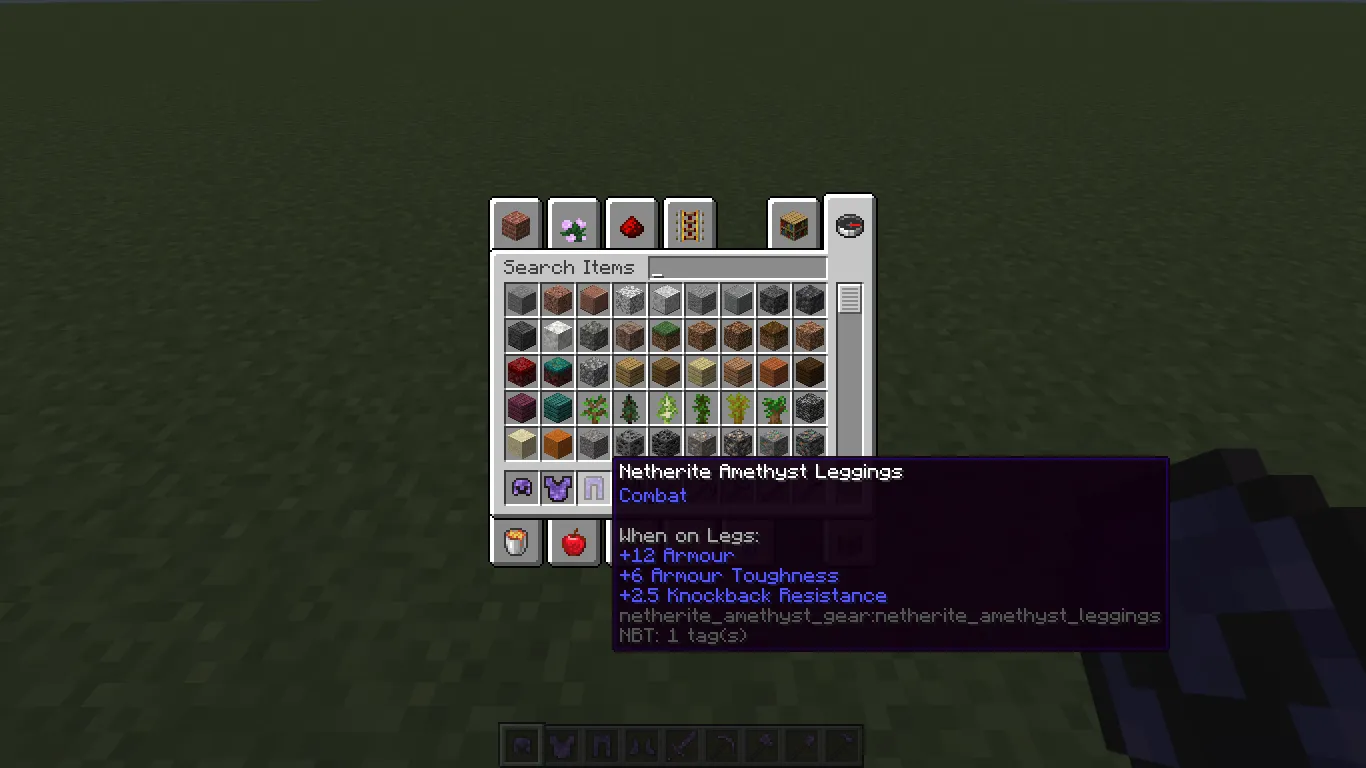 Netherite Amethyst Gear, Моды, Minecraft