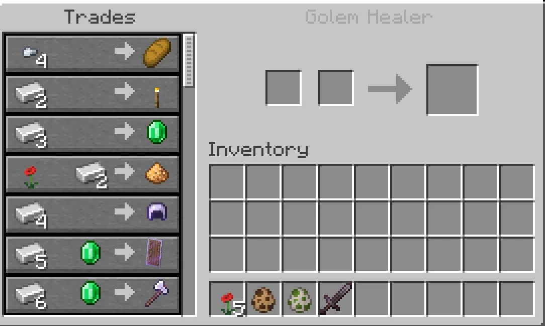 Villager Golem Healer — скриншот 4 (Моды, Minecraft)