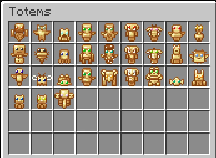 Extra Totems, Текстуры, Minecraft