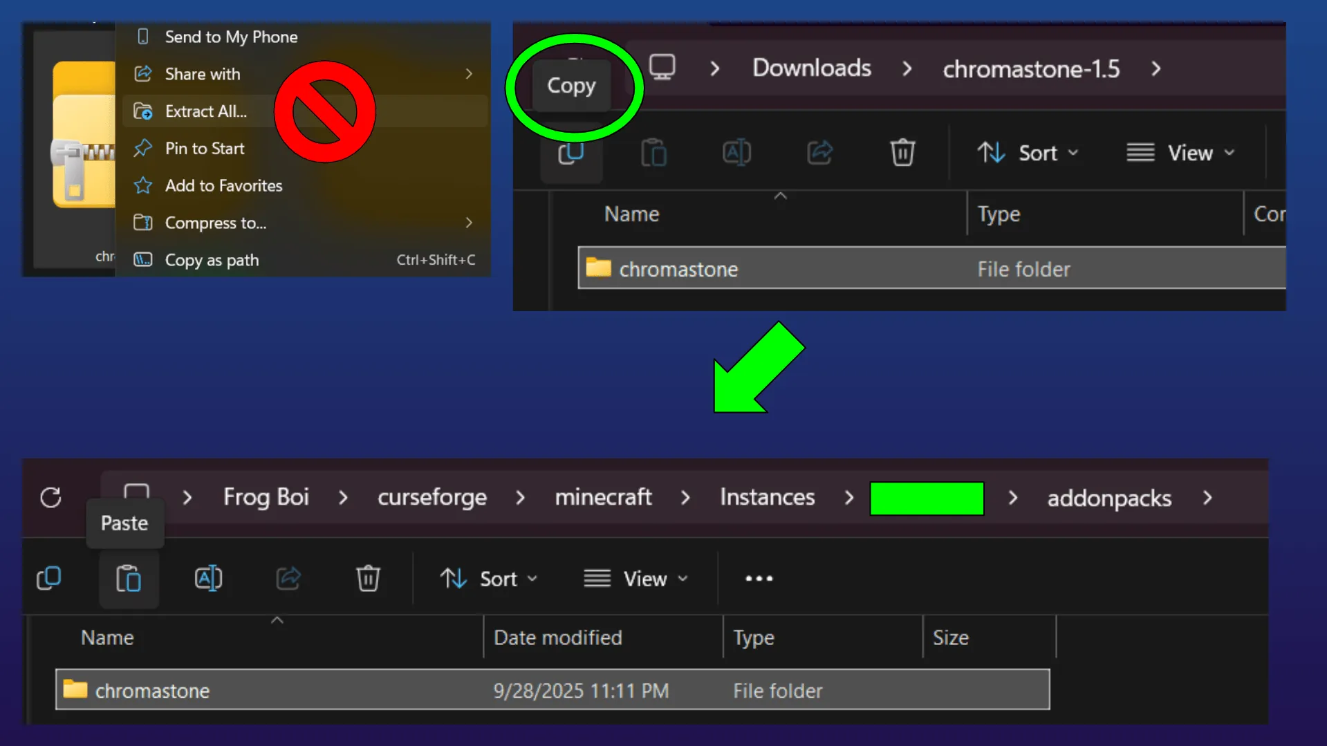 Chromastone Alien Evolution, Аддоны, Minecraft