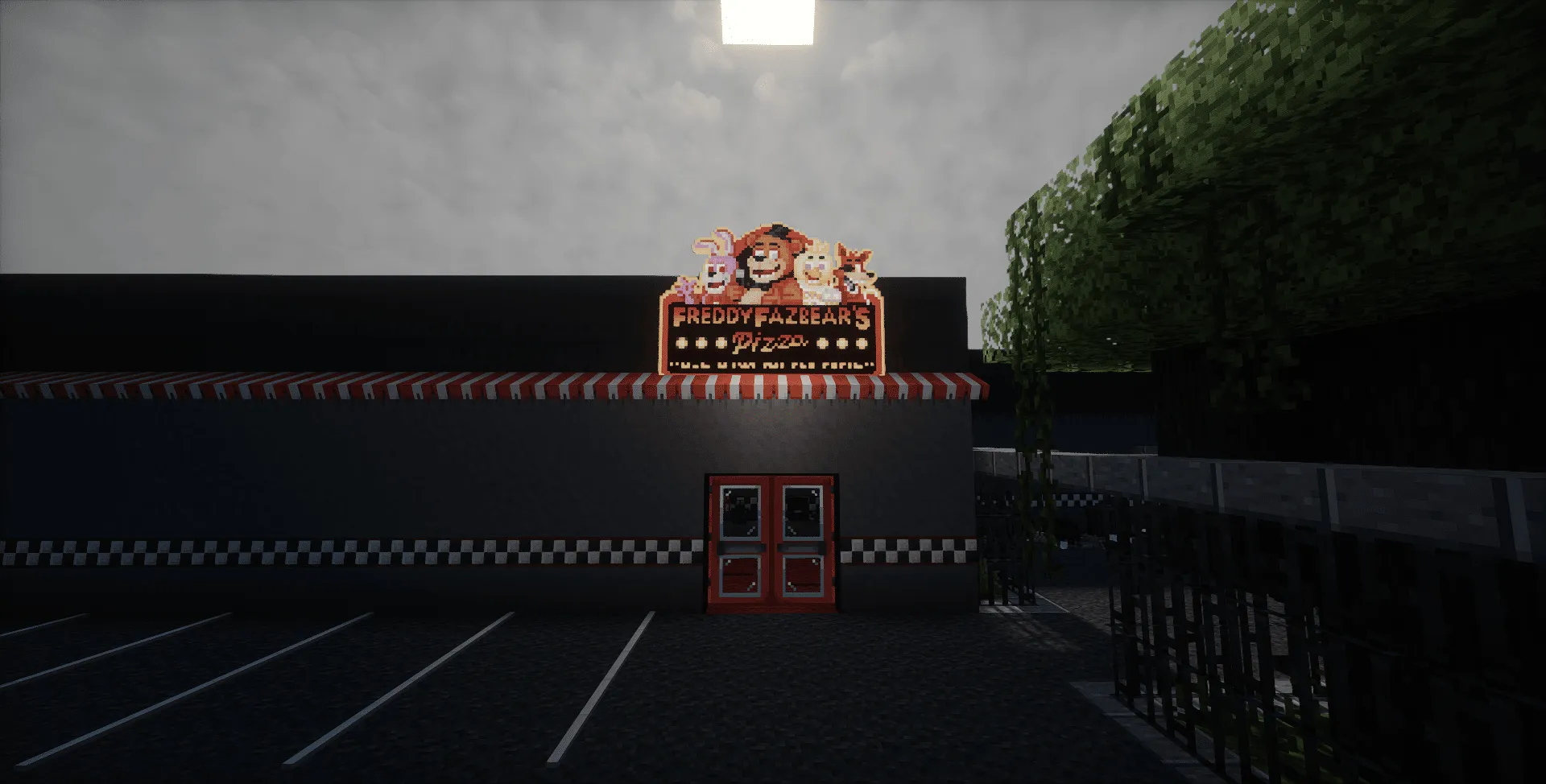 Fnaf 1 pizzeria world, Карты, Minecraft