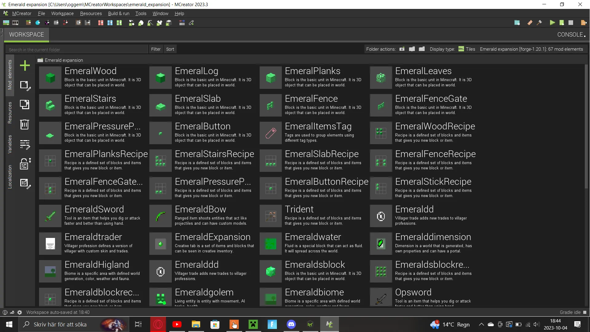 Emerald expansion (ee), Моды, Minecraft