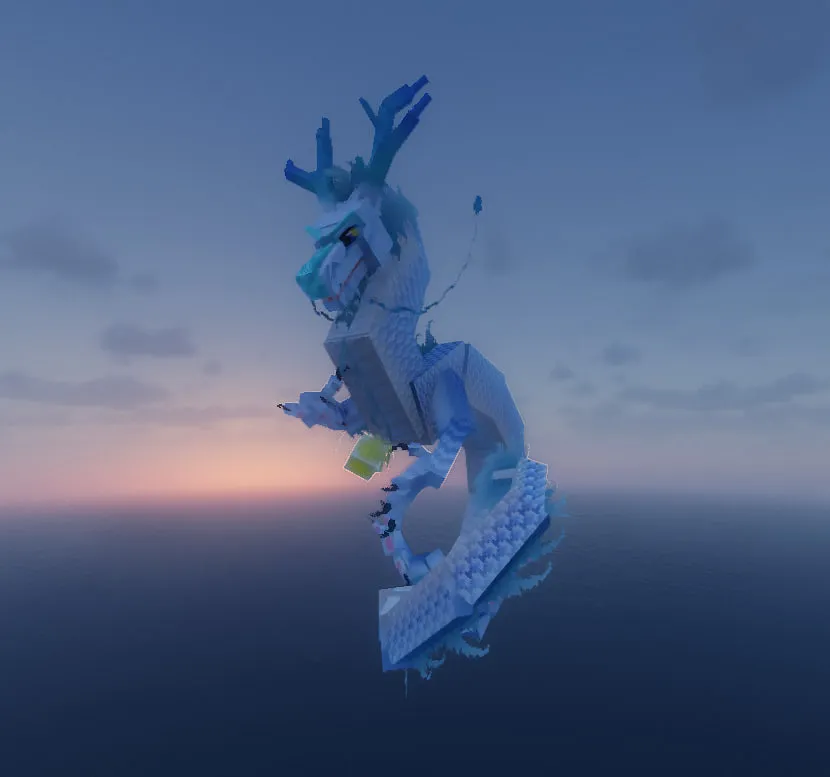 Aether Dragon - Dragon Survival addon — скриншот 1 (Моды, Minecraft)