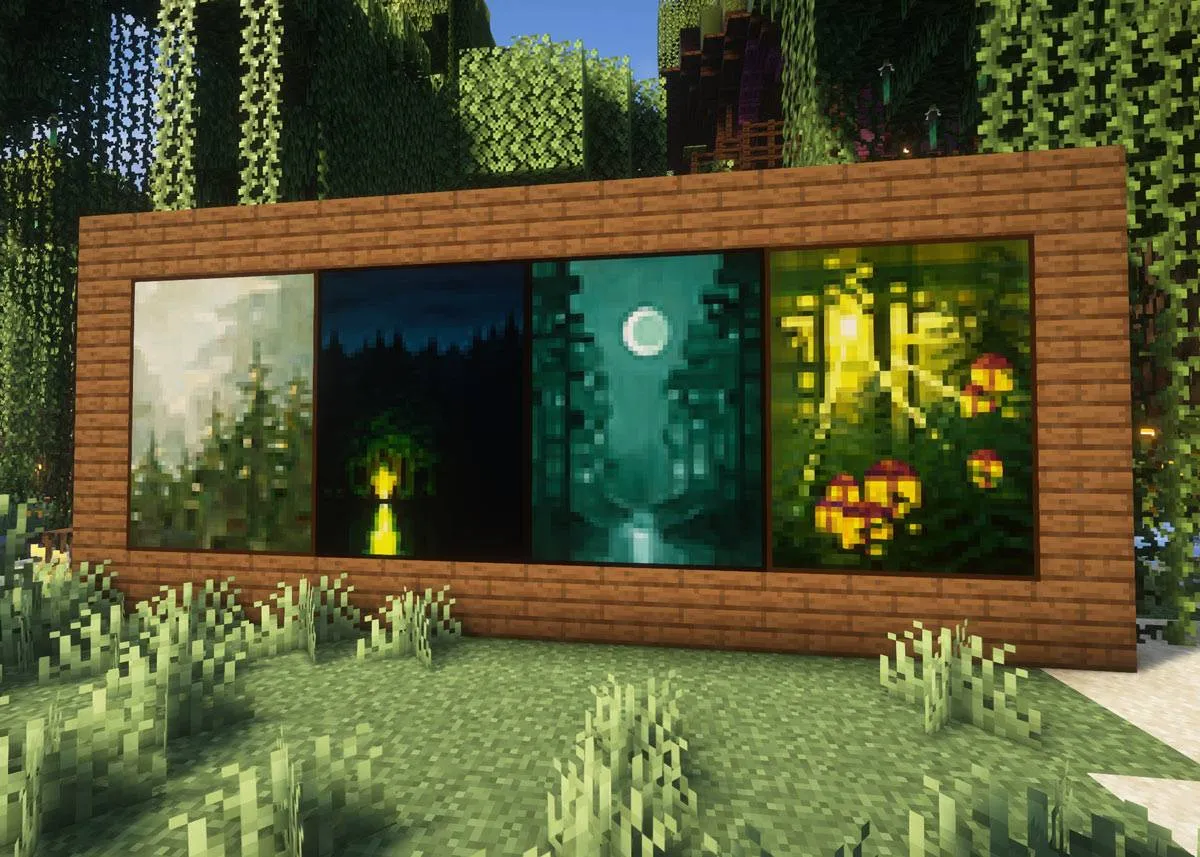 Landscape Paintings by Luiza Niechoda, Дата-паки, Minecraft