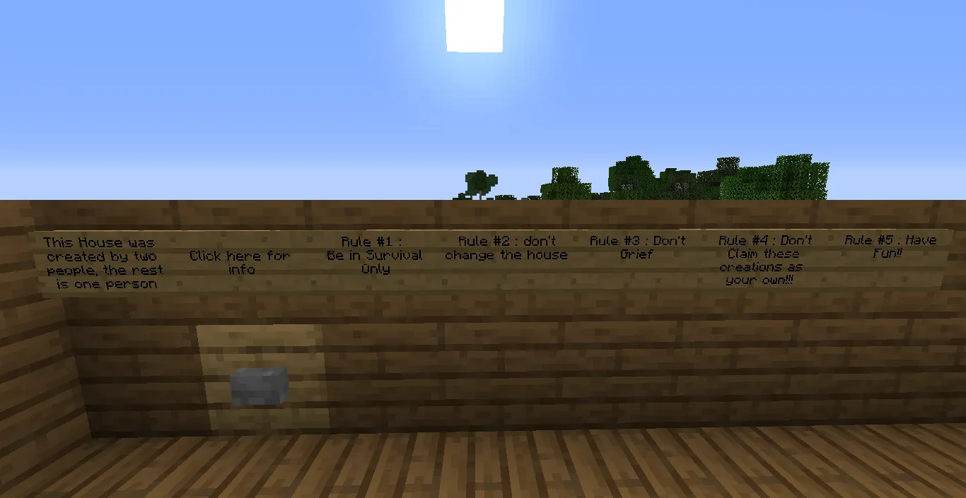 My Big House, Карты, Minecraft