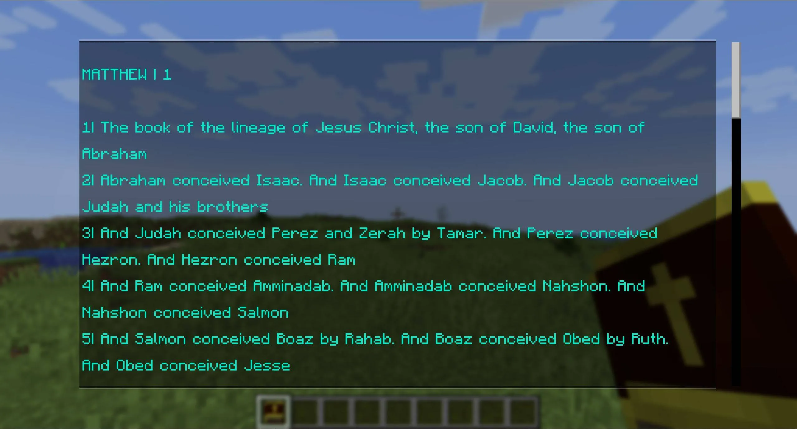 The Bible — скриншот 2 (Моды, Minecraft)