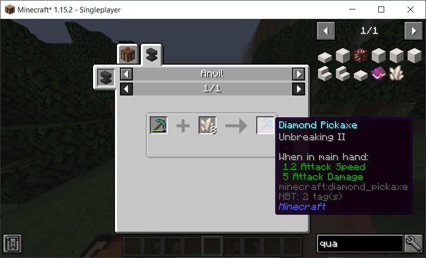 Anvil Recipes, Моды, Minecraft