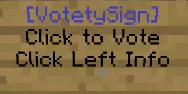VotetySigns — скриншот 2 (Плагины, Minecraft)