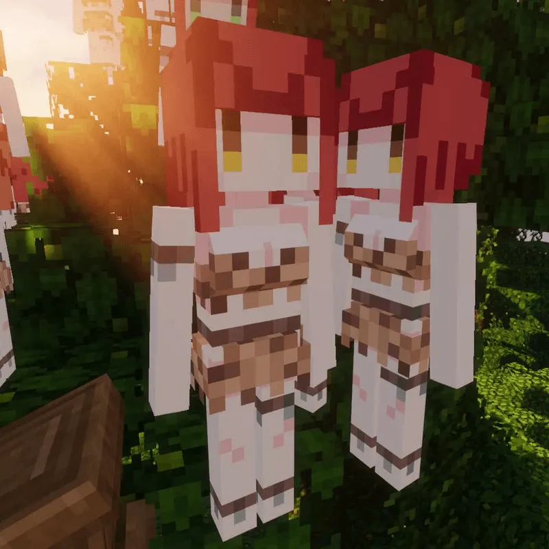 Melody's Cute Girl Villagers — скриншот 4 (Текстуры, Minecraft)