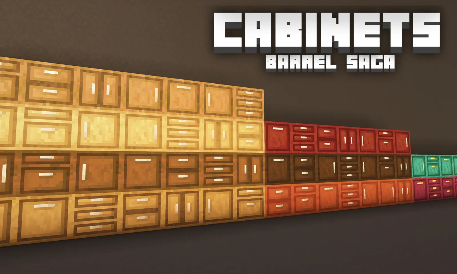 Spryzeen's Barrel-Cabinets (BarrelSaga) — скриншот 3 (Текстуры, Minecraft)