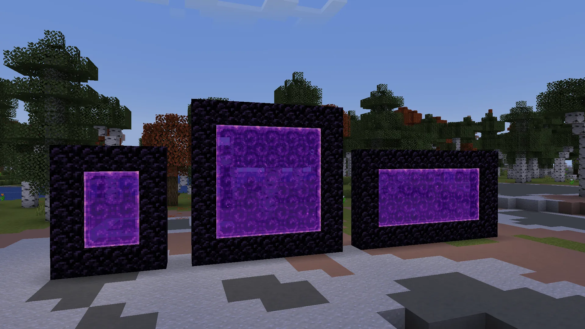 Glowy Nether Portals, Текстуры, Minecraft