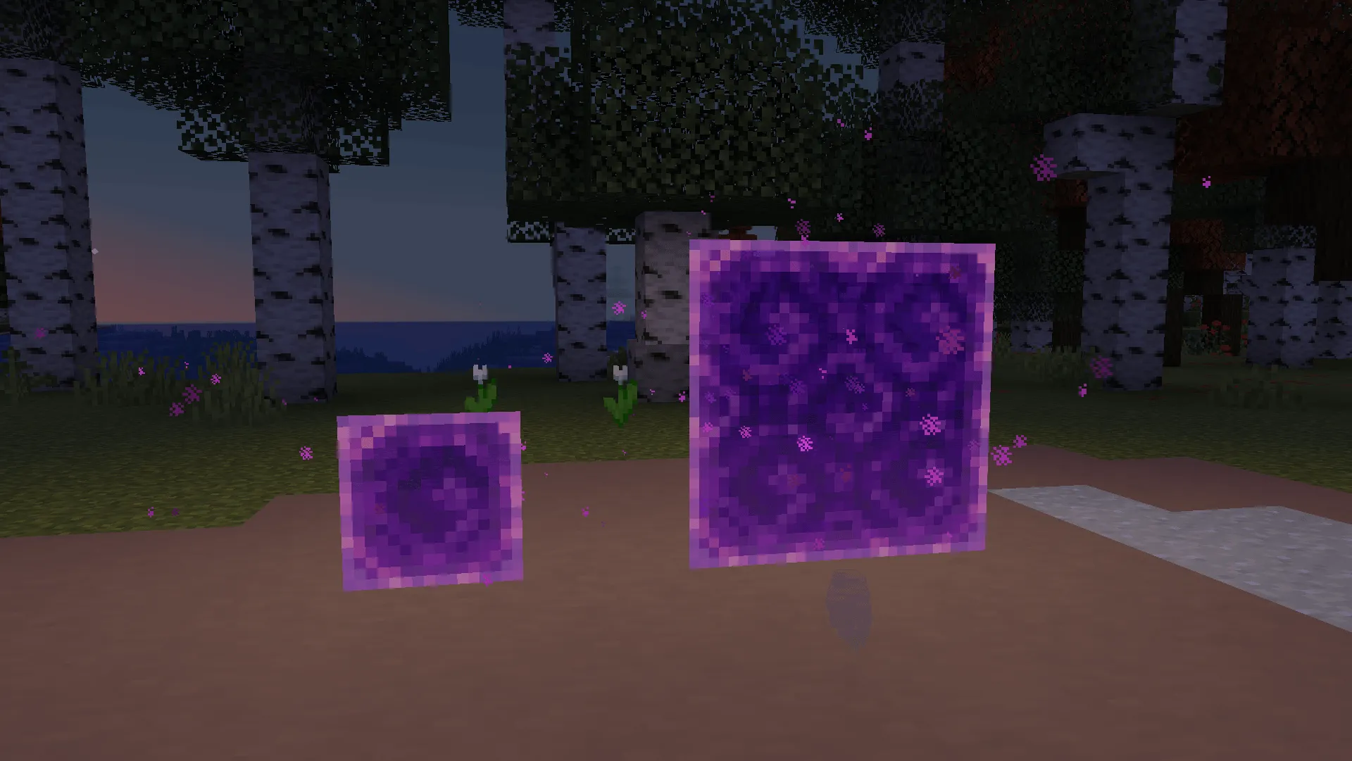 Glowy Nether Portals, Текстуры, Minecraft