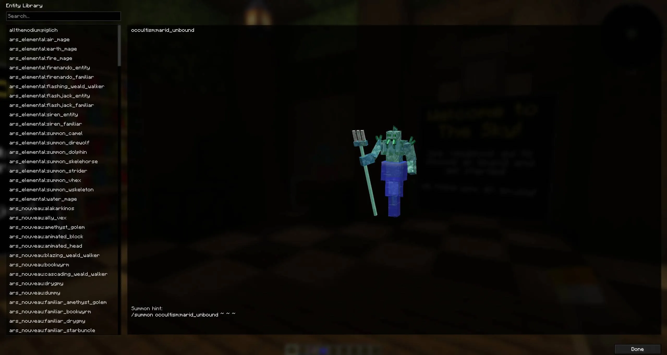 Entity Library – Mob Preview Browser — скриншот 5 (Моды, Minecraft)