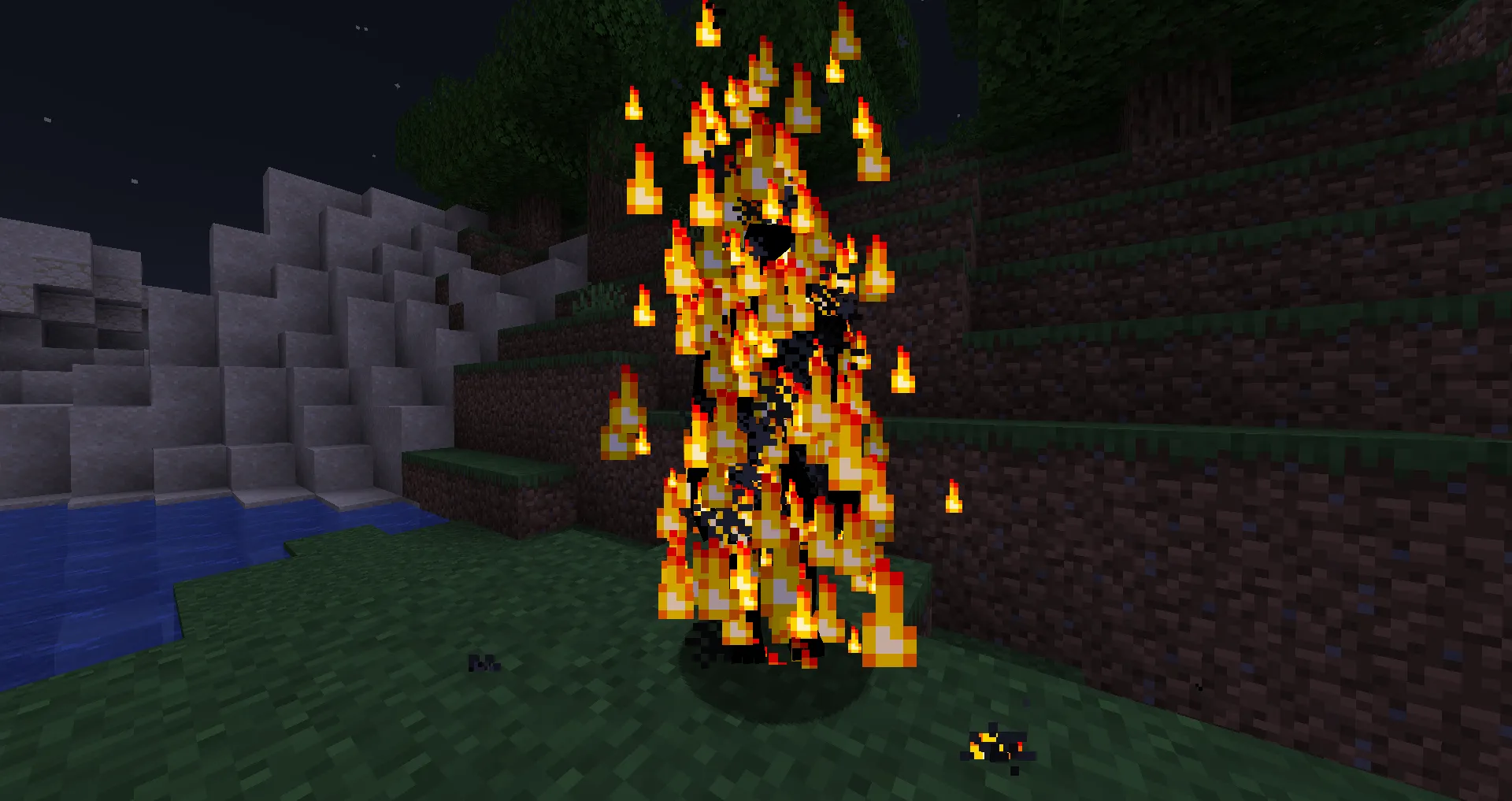 SCP-457, The Burning Man, Моды, Minecraft