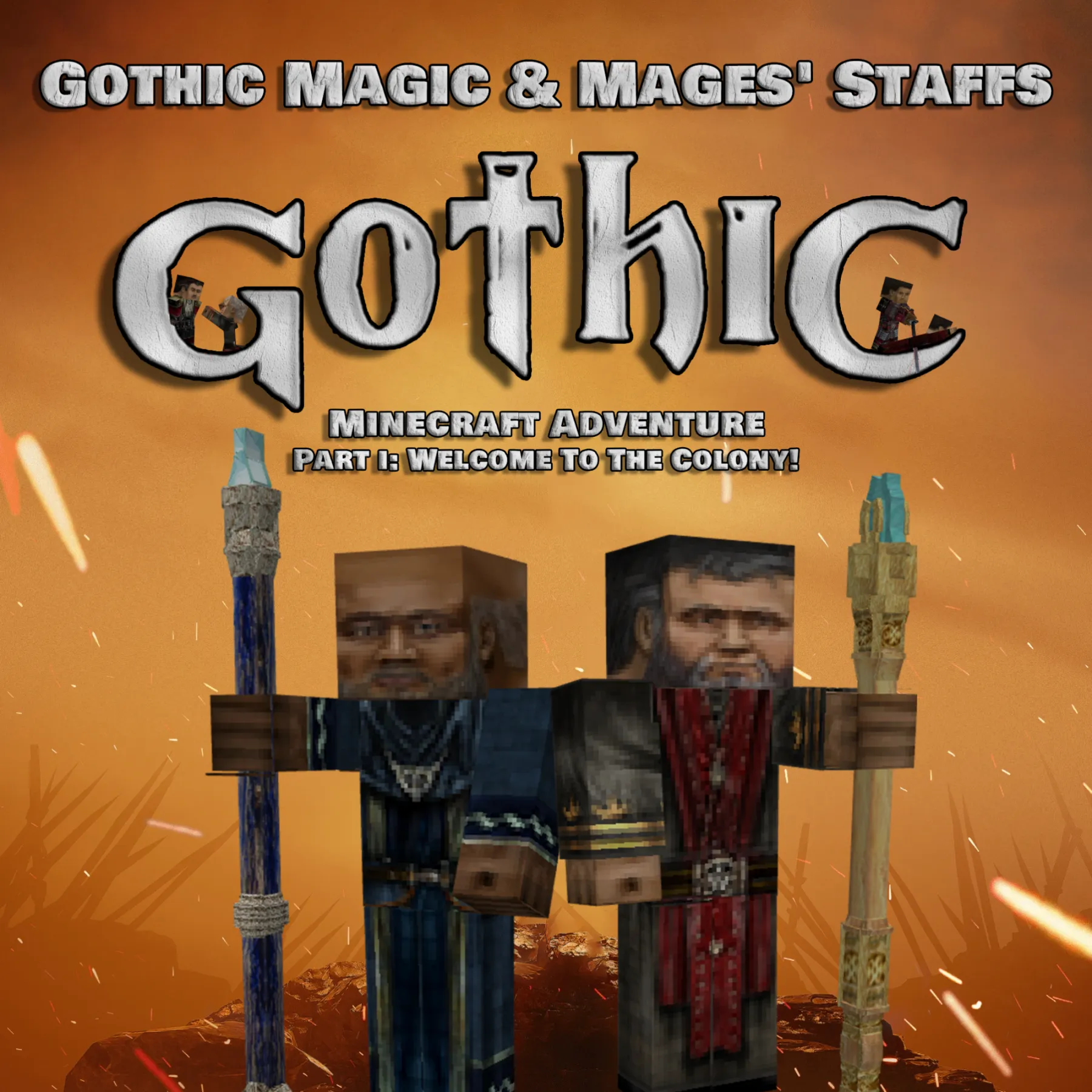 Gothic Magic & Mages' Staffs — скриншот 1 (Текстуры, Minecraft)