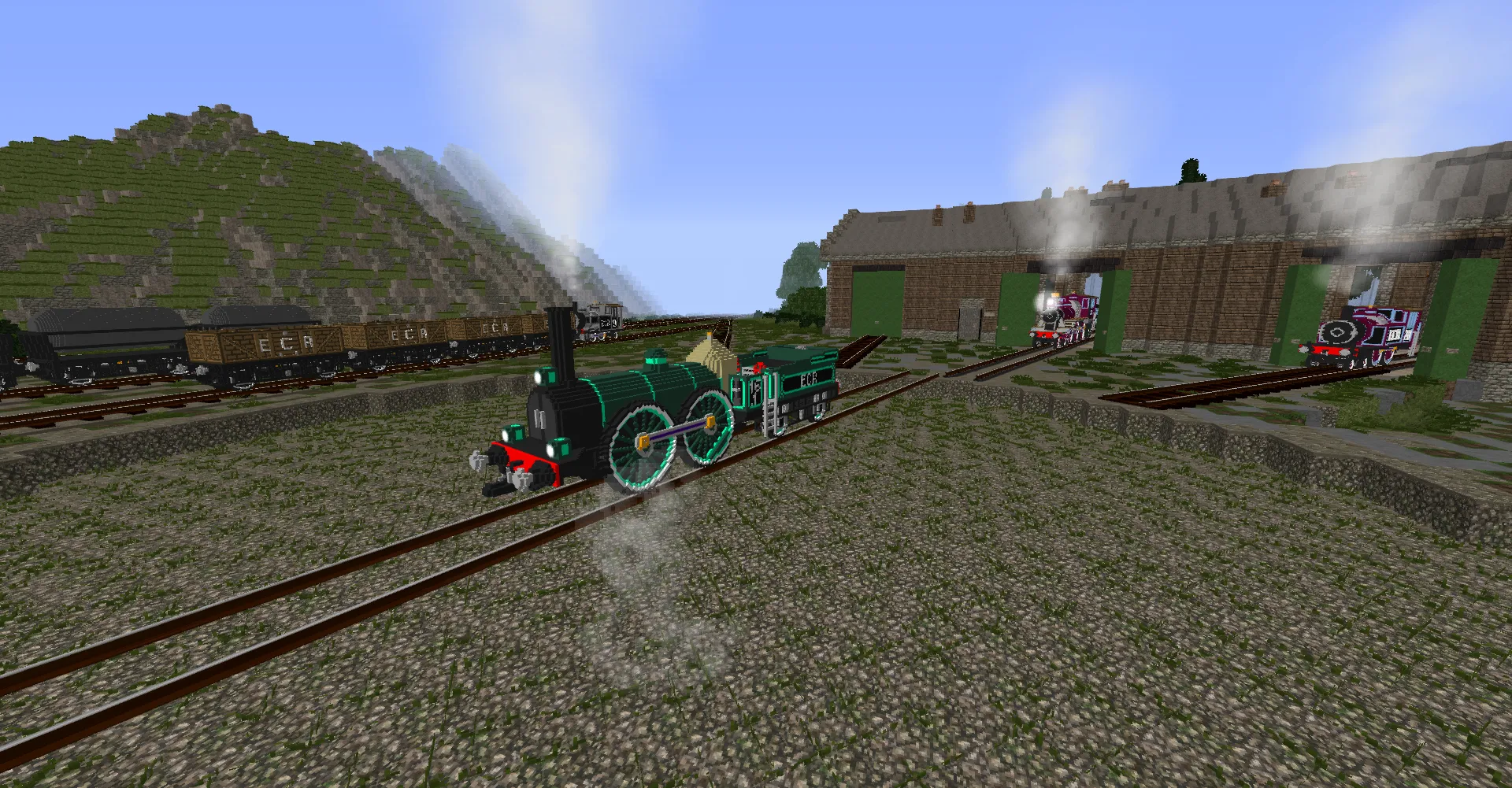 [Immersive Railroading] Shaded's Custom Voxel Train Pack REBORN — скриншот 5 (Текстуры, Minecraft)