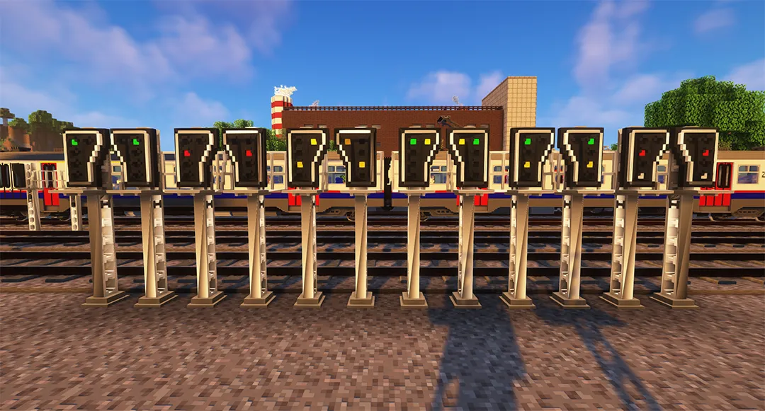 Belgian Signal & Catenary - Voxel Pack — скриншот 9 (Моды, Minecraft)