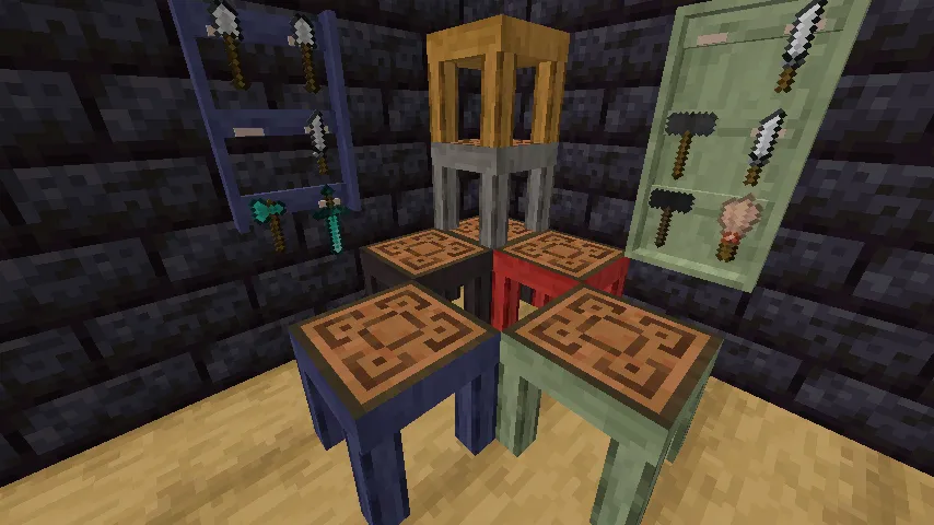Tetra tables looking neat, Моды, Minecraft