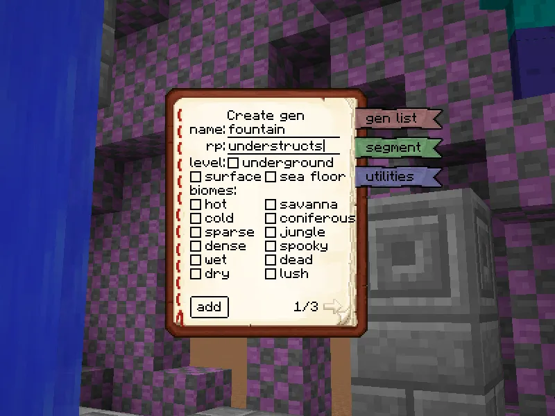 Customgen — скриншот 1 (Моды, Minecraft)