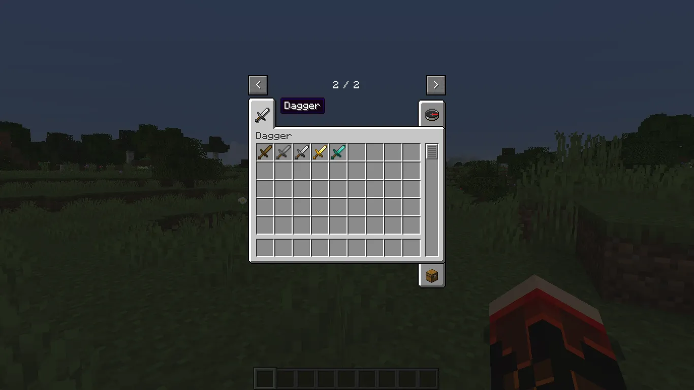 Dagger Mod — скриншот 6 (Моды, Minecraft)