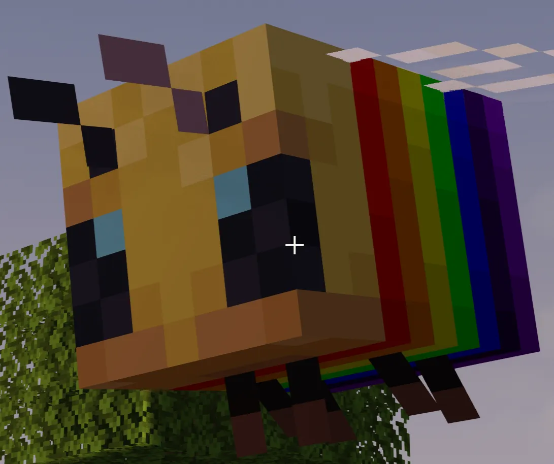 rainbow bees, Текстуры, Minecraft