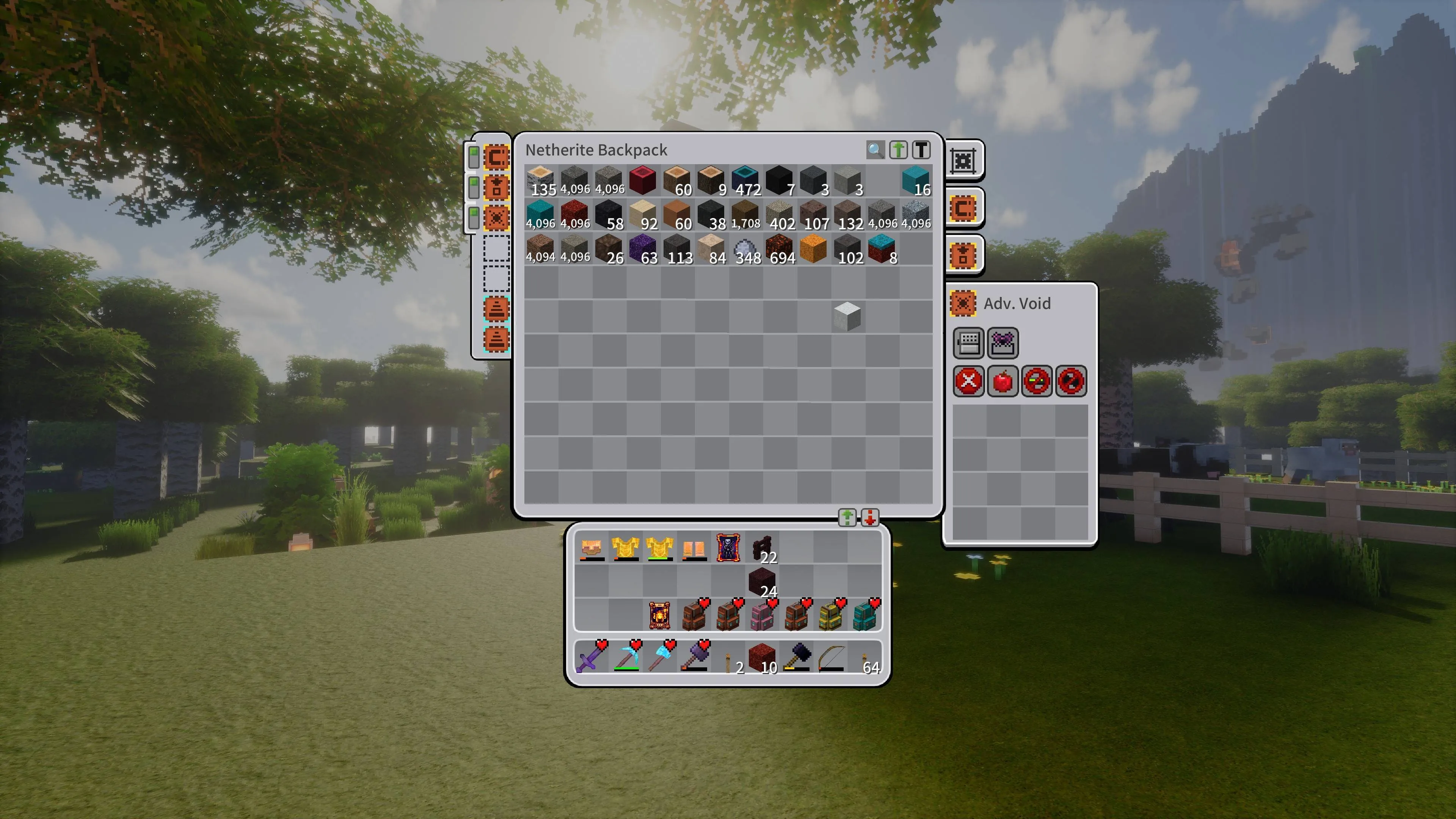 Better GUI For Sophisticated Backpacks — скриншот 1 (Текстуры, Minecraft)