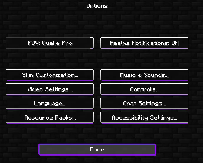 Only purple gui — скриншот 1 (Текстуры, Minecraft)