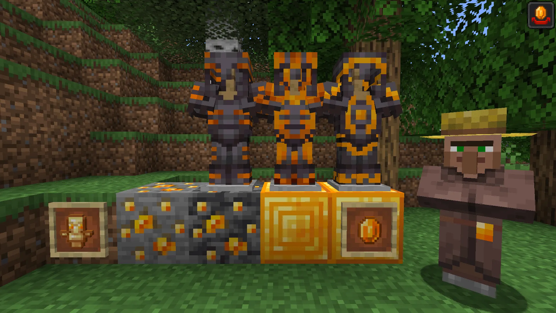Amber Gem and Orange Emeralds, Текстуры, Minecraft