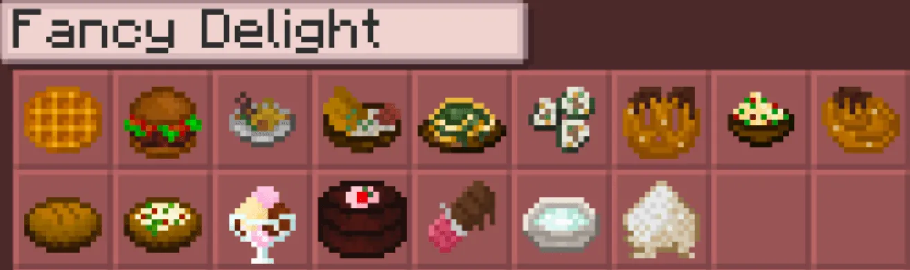 Fancy Delight, Моды, Minecraft