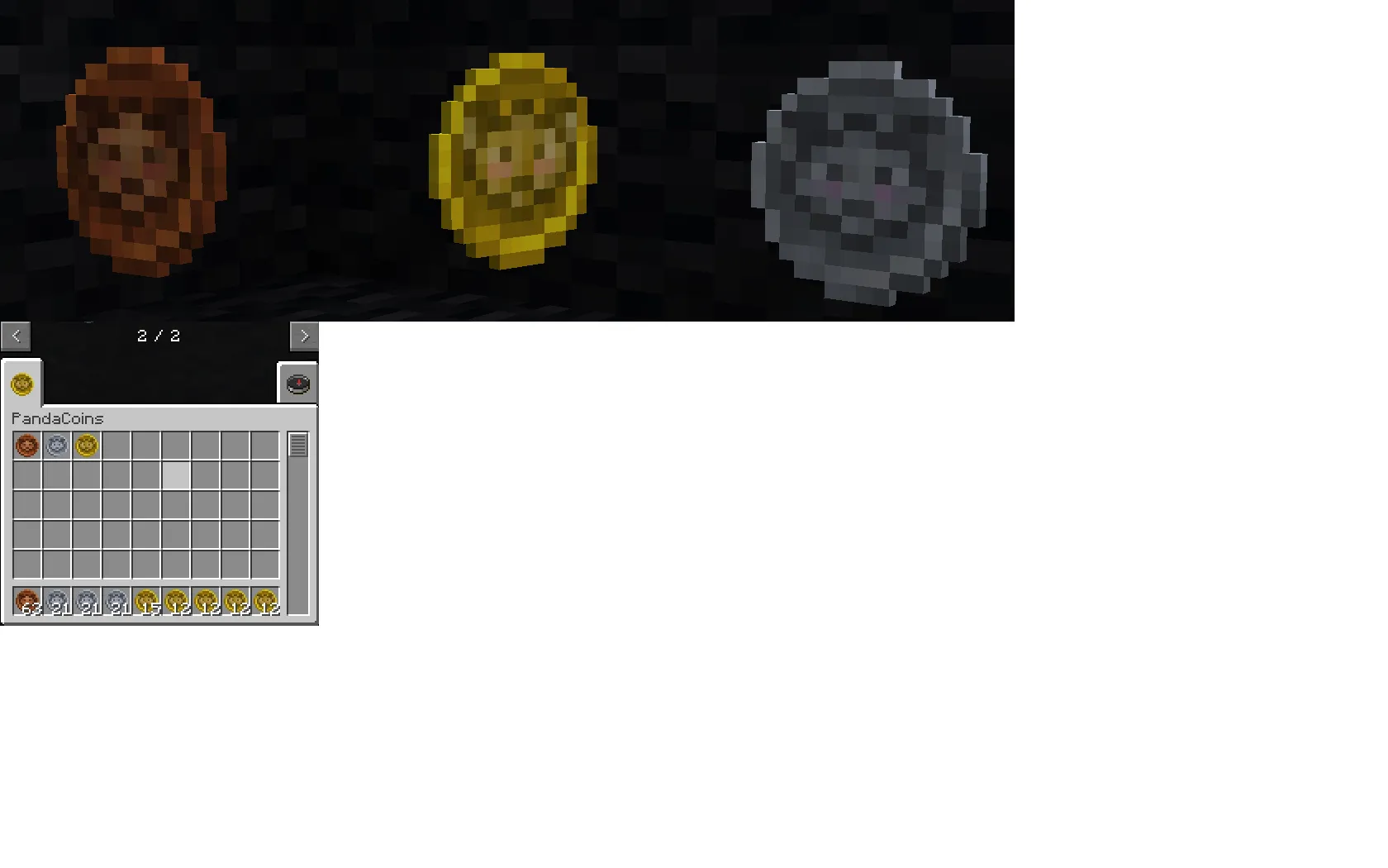 PandaCraft Coins — скриншот 1 (Моды, Minecraft)