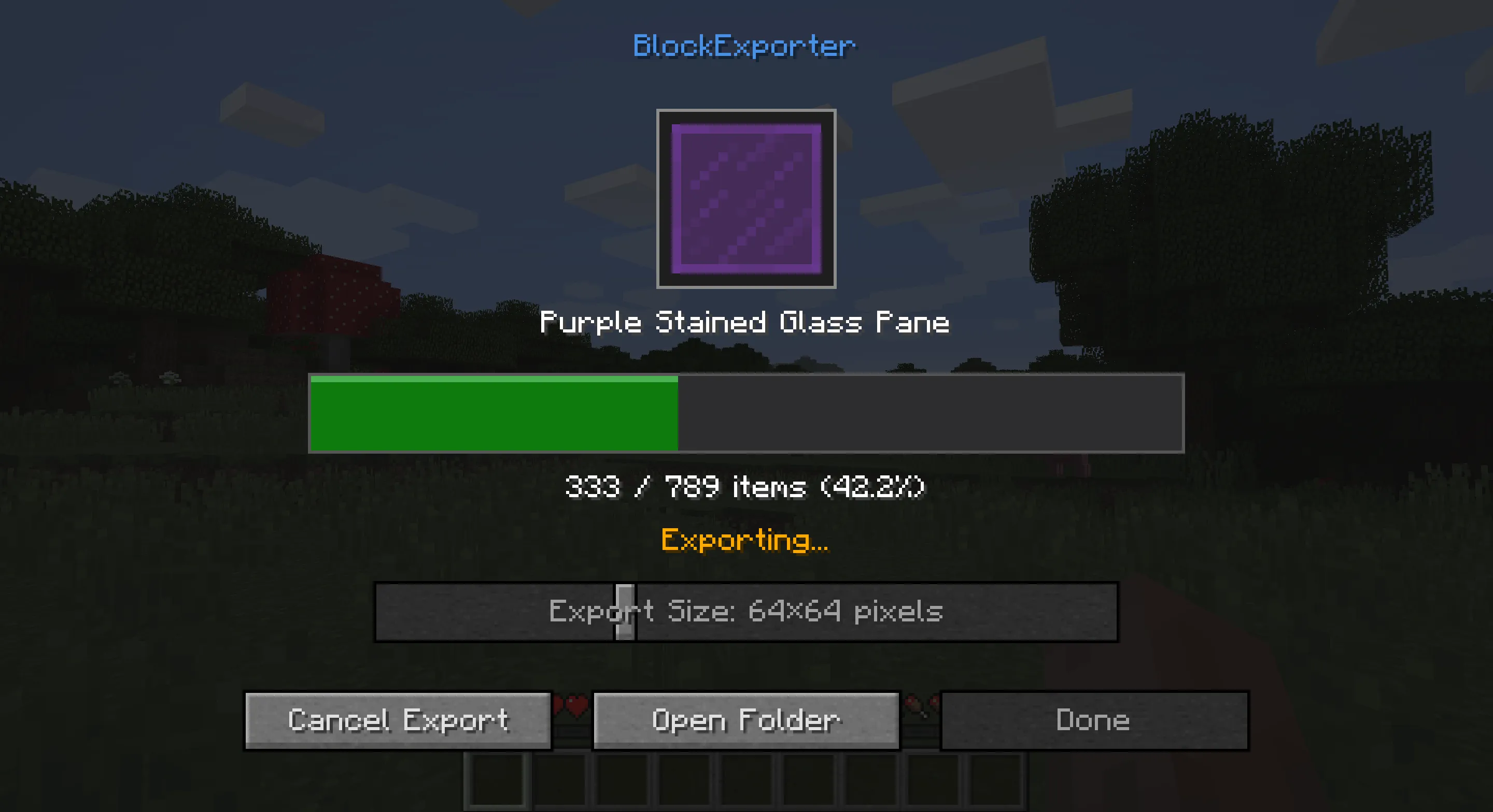 BlockExporter - Icon Export Tool, Моды, Minecraft