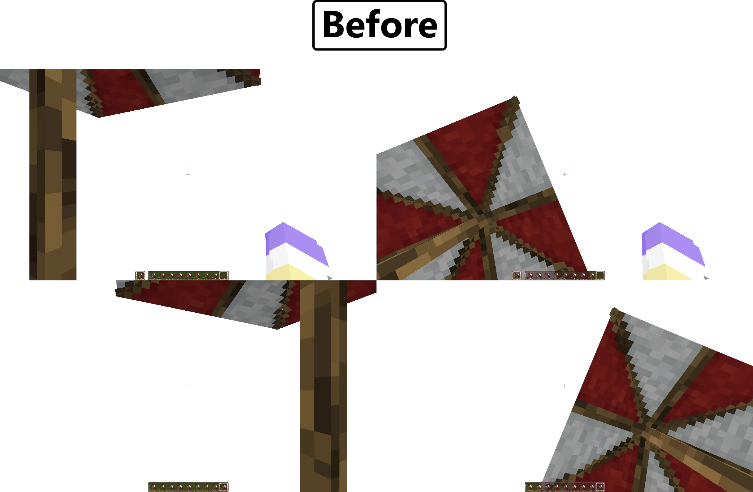 Unobtrusive Umbrellas — скриншот 3 (Текстуры, Minecraft)